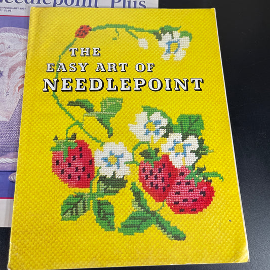 Needlepoint set of 3 vintage 70s-90s magazines see pictures and description*