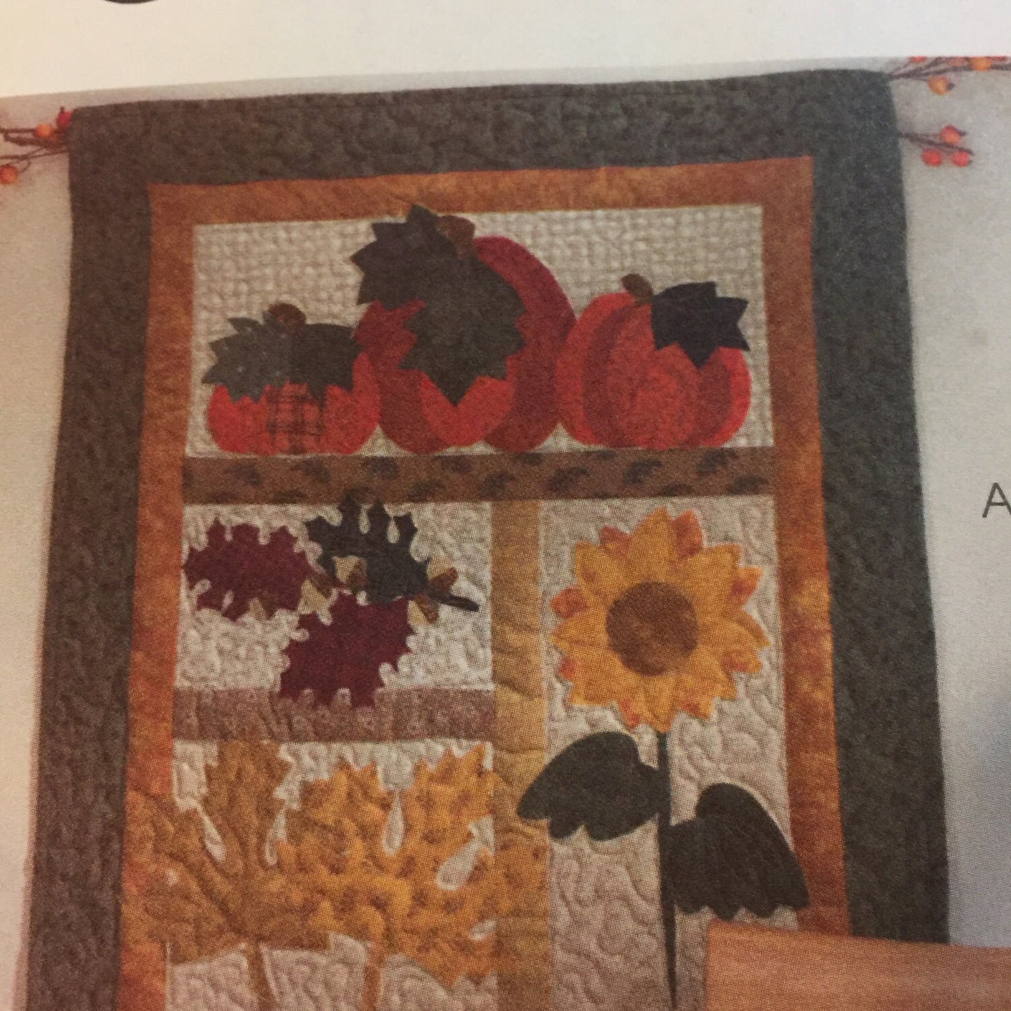 McCall's craft pattern 4611 Harvest Sampler