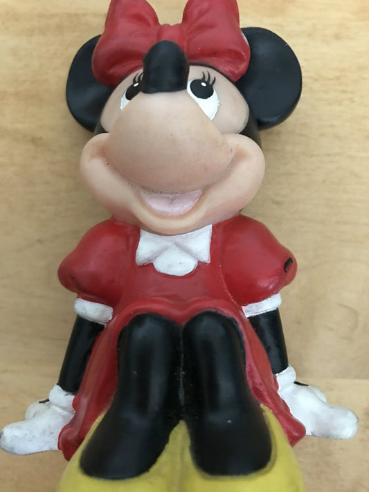 Disney, Minnie Mouse, made in China, 4 inch, vintage collectible, squeak toy