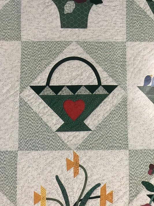 Vintage That Patchwork Place Basket Garden quilting pattern book by Mary Hickey Collector Series Book 4