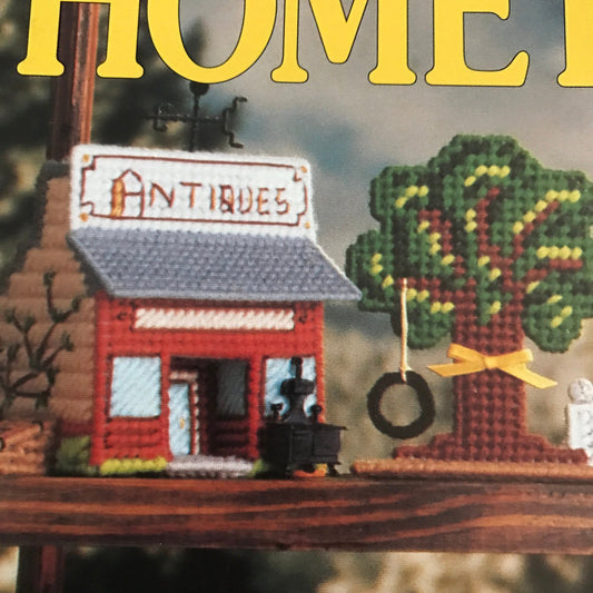 the Needlecraft Shop,Hometown II, Vintage Plastic Canvas pattern leaflet