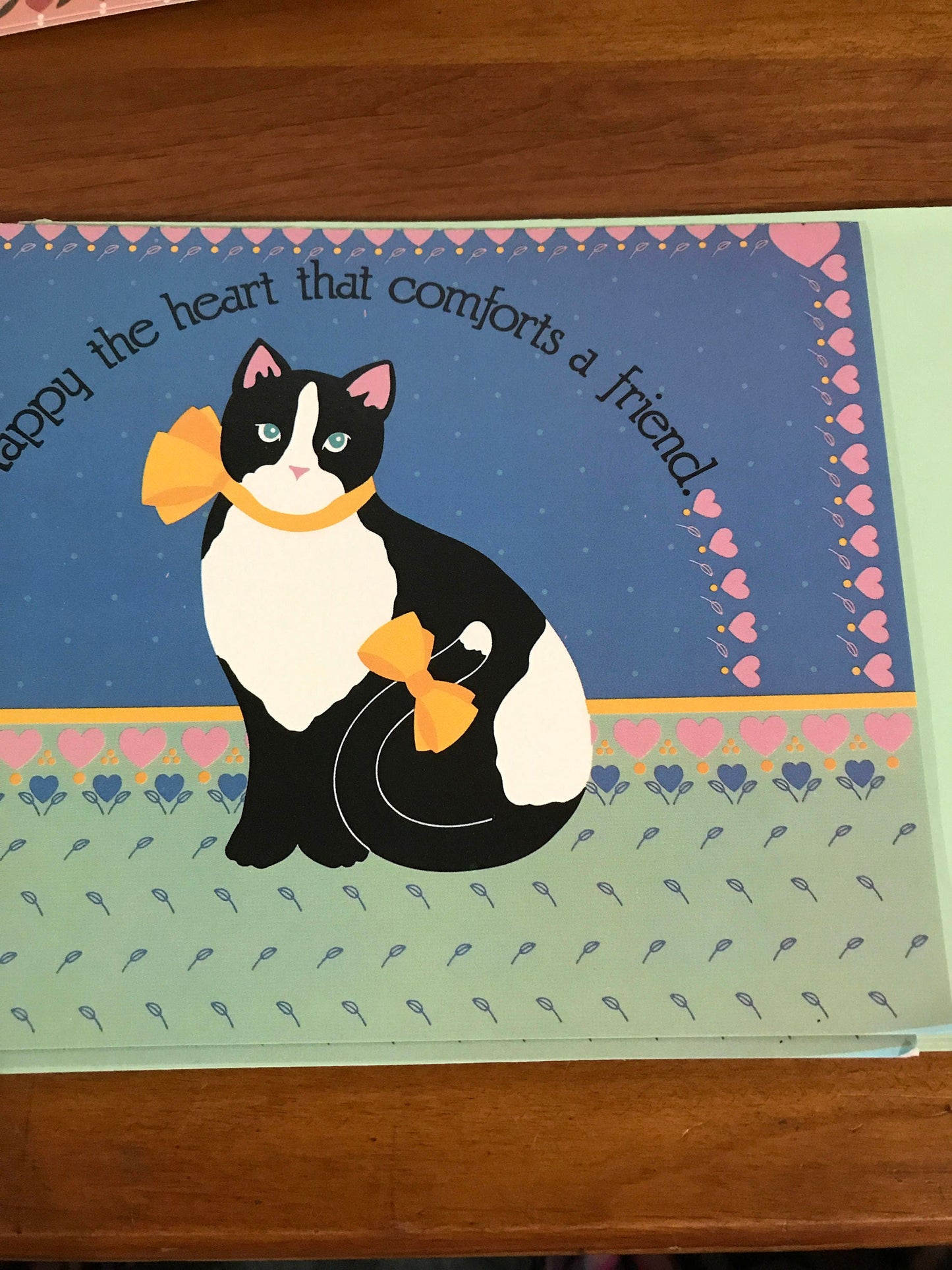 Set of 8 (2 of each design) Vintage Collectible Country Friends Greeting cards with envelopes, blank inside