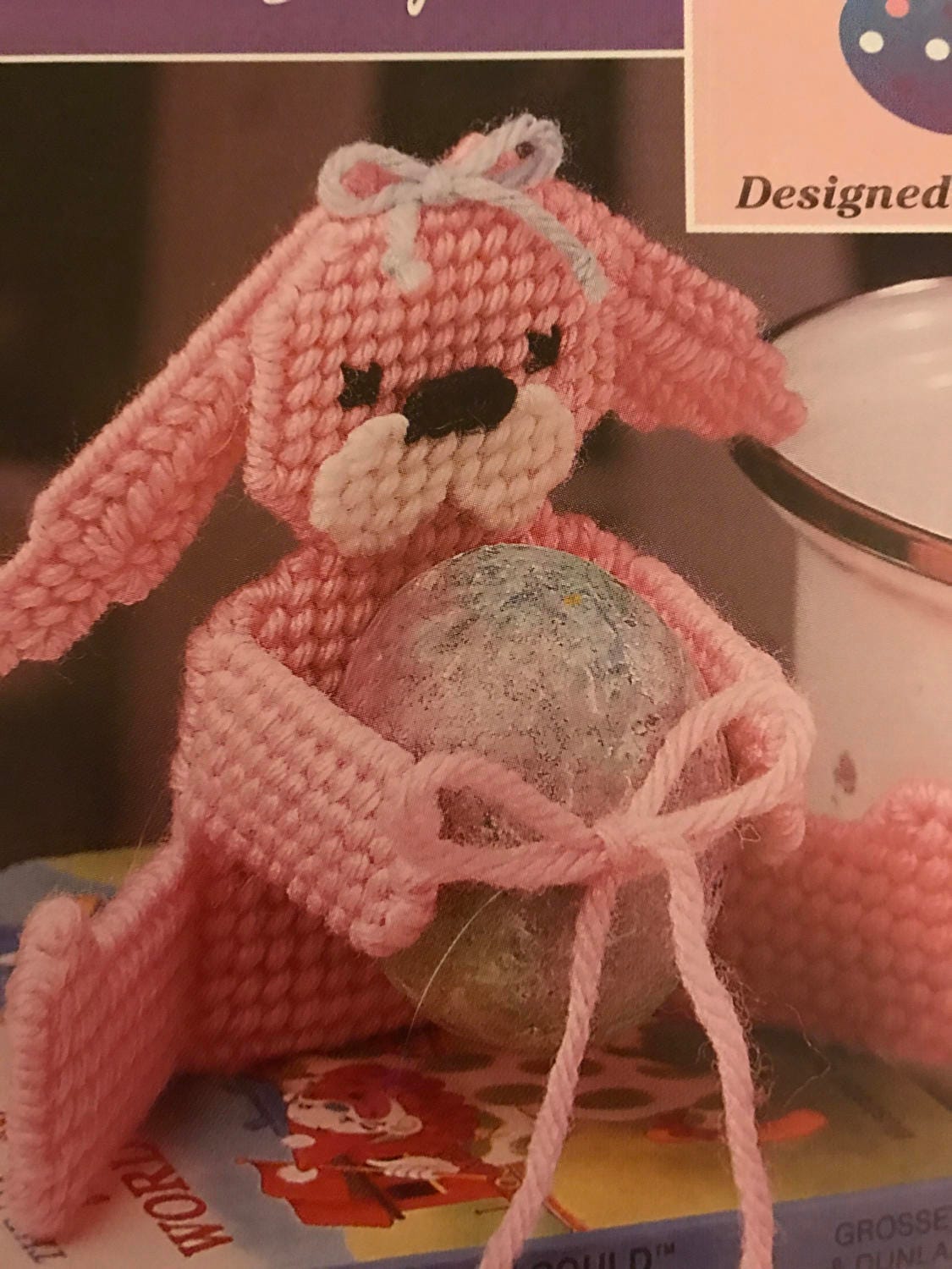 Vintage Bunny Hugs plastic canvas pattern book