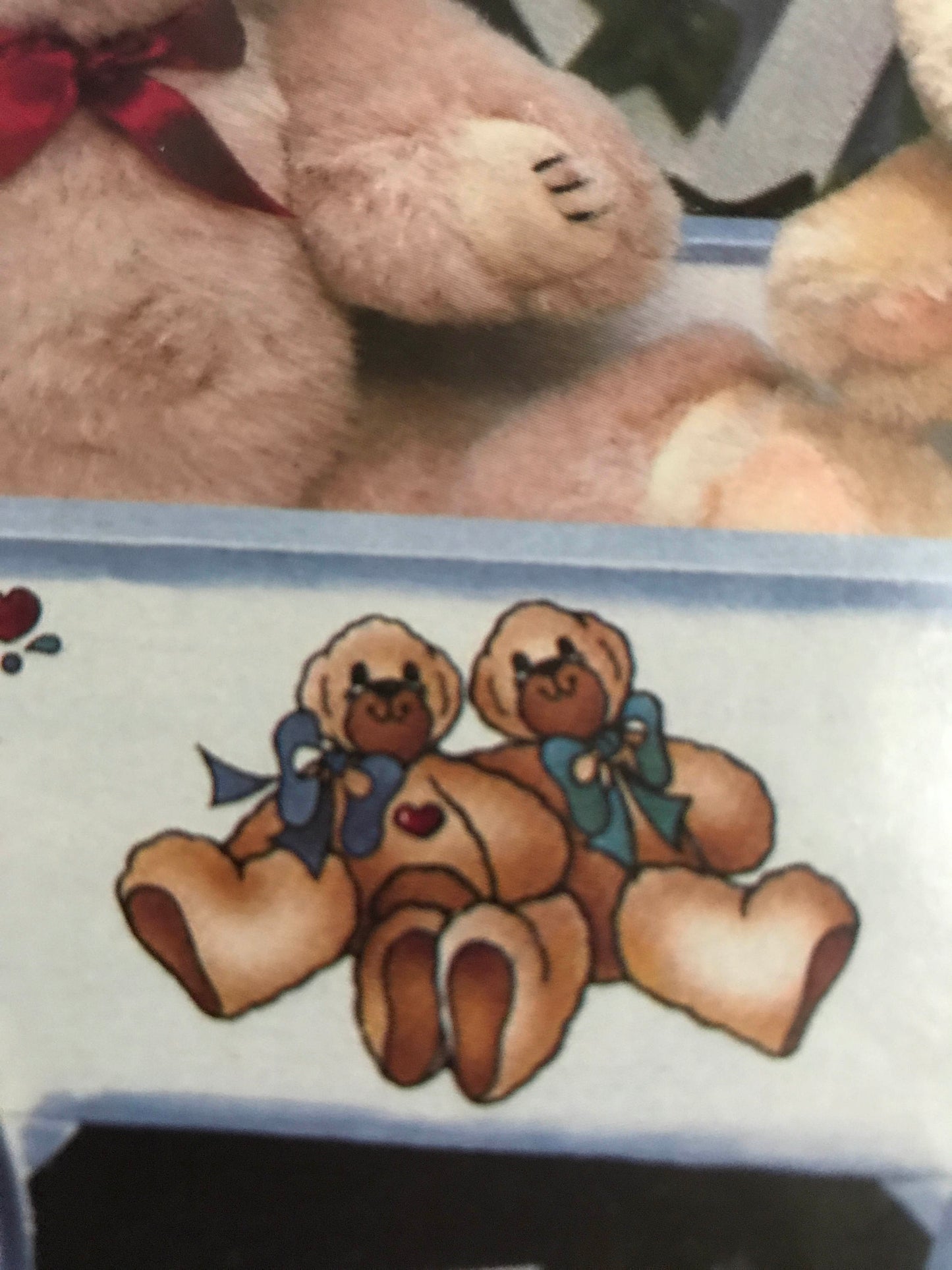 Vintage Daisy Kingdom Rub-On Transfer & Burnisher Rock A Long Bear