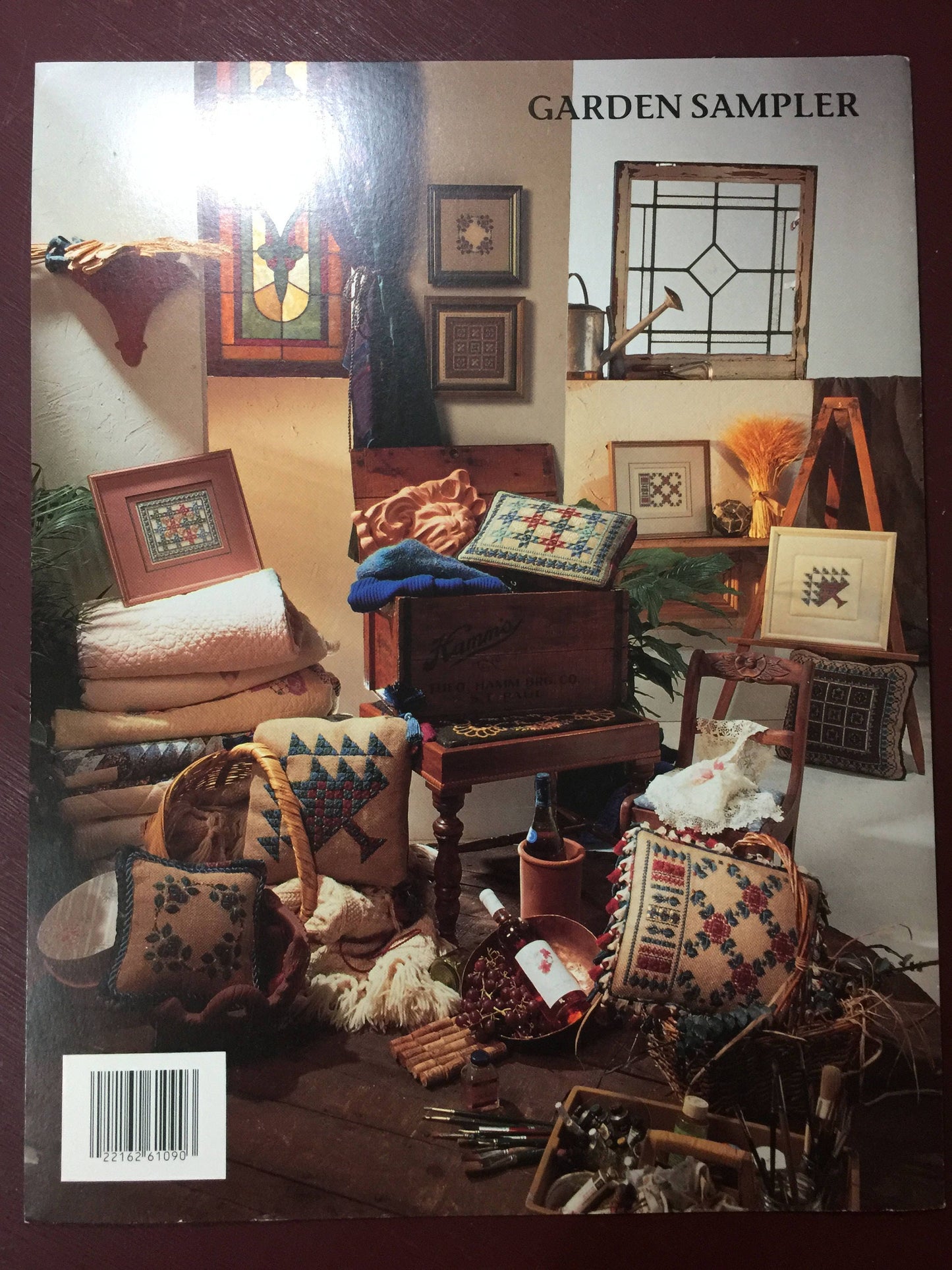 Vintage 1992 Madera "Garden Sampler' Liz Turner Designs Counted Needlework Book 6109 hard to find