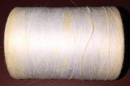 Vintage Collectible German Spool of Thread white nearly full spool without wrapper see pictures