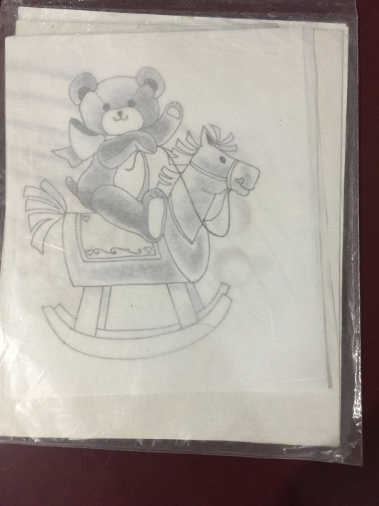 Vintage 1989 Dizzle "Bears" 14" x 17" Pre-Shaded Fashion Transfer #50001