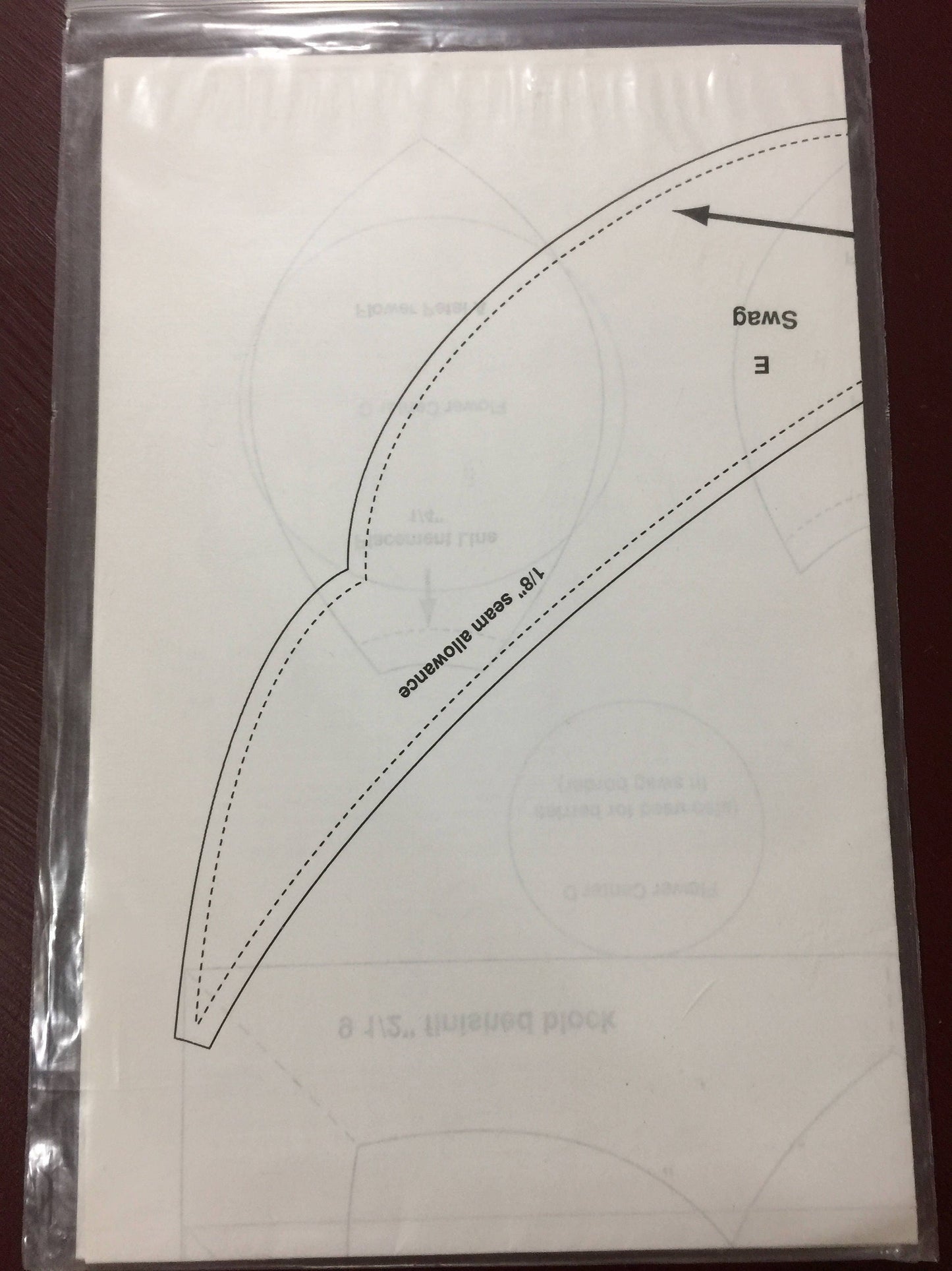 Thimbleberries "Winter Posies" quilt pattern finished size 50" x 50" MG91111