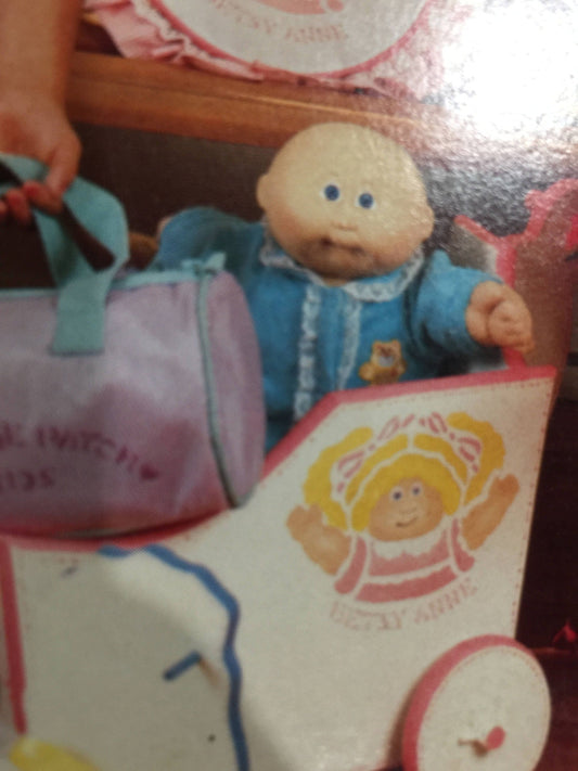 Vintage 1984 Cabbage patch Kids Stencils 2 Pre-Cut 8.5 by 11 inch Stencil Sheets No. 26603