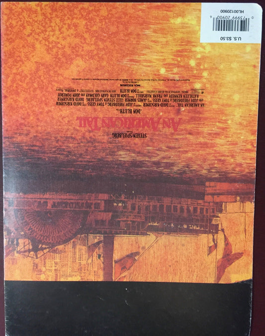 Vintage, 1987, Somewhere Out There, Sheet Music From the Production An American Tail by James Horner, Barry Mann, and Cynthia Weil*