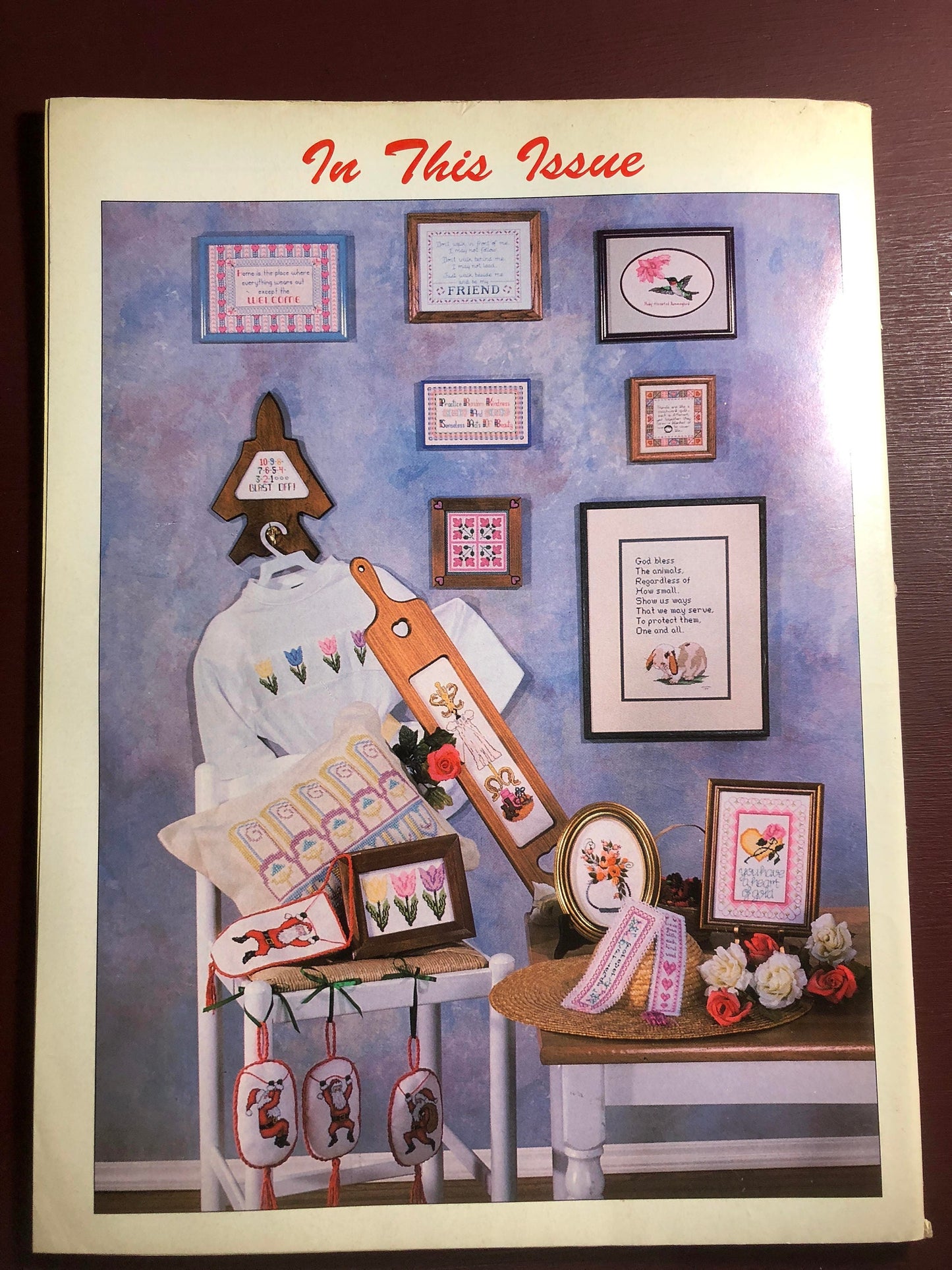 Vintage 1993, Cross Stitch Plus, March , magazine, Counted Cross Stitch, Patterns, Country Stitches To Take You Home!