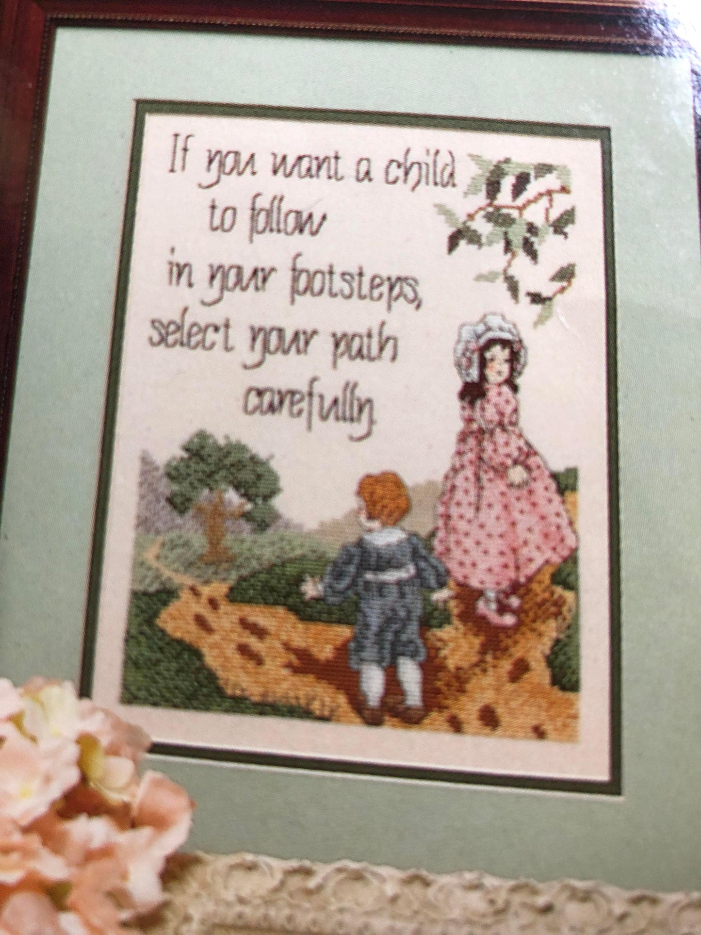 Cross My Heart Words of Love Vintage 1990 Counted Cross Stitch Pattern