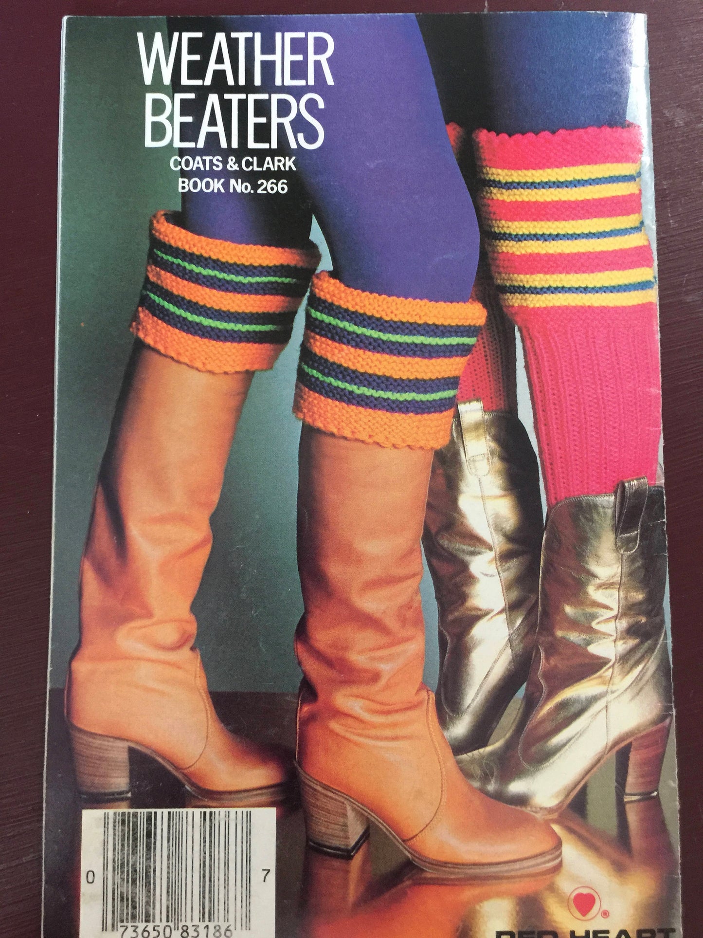 Vintage 1977 Red Heart "Weather Beaters" Coats & Clark Knitting Book 266