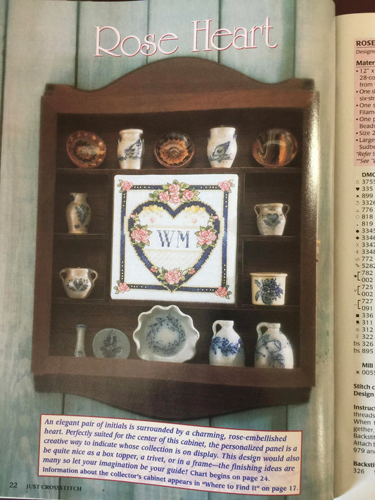 Just Cross Stitch, 2000, February, Create lovely Gifts from the Heart, magazine