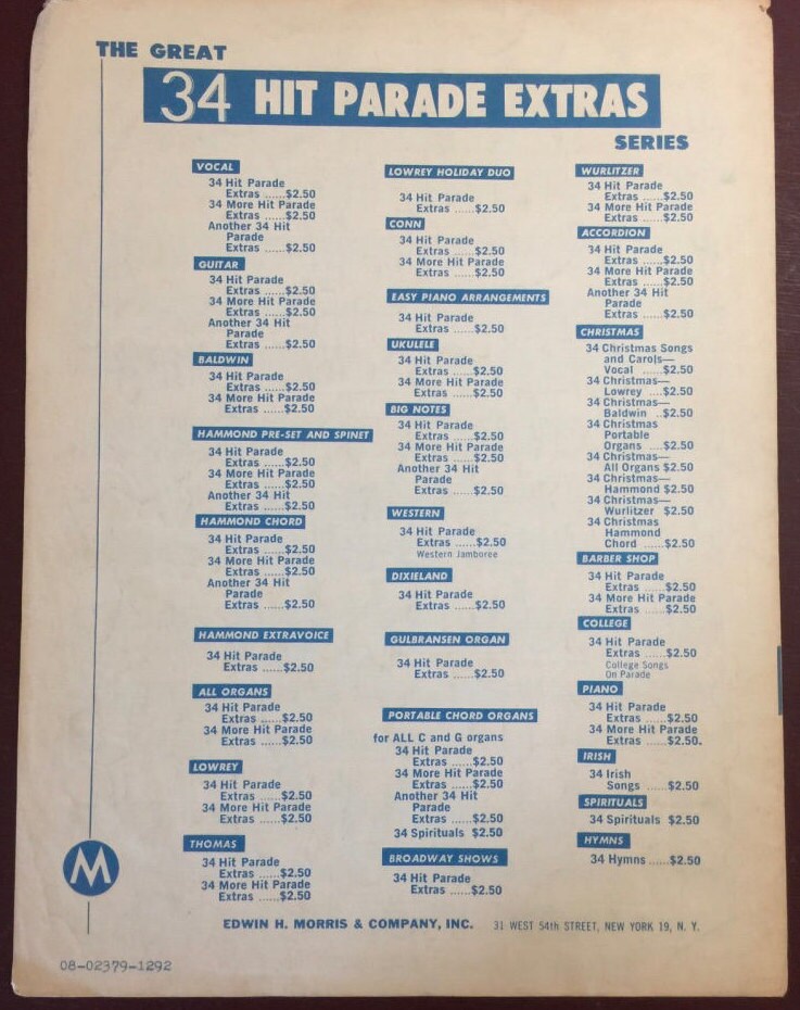 Vintage, 1962 "Once Upon A Time", From All American lyrics by Lee Adams and music by Charles Strouse, Sheet Music*