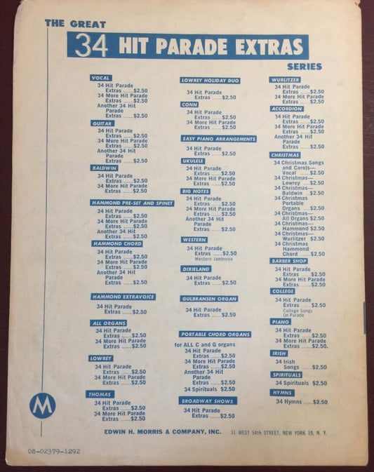 Vintage, 1962 "Once Upon A Time", From All American lyrics by Lee Adams and music by Charles Strouse, Sheet Music*