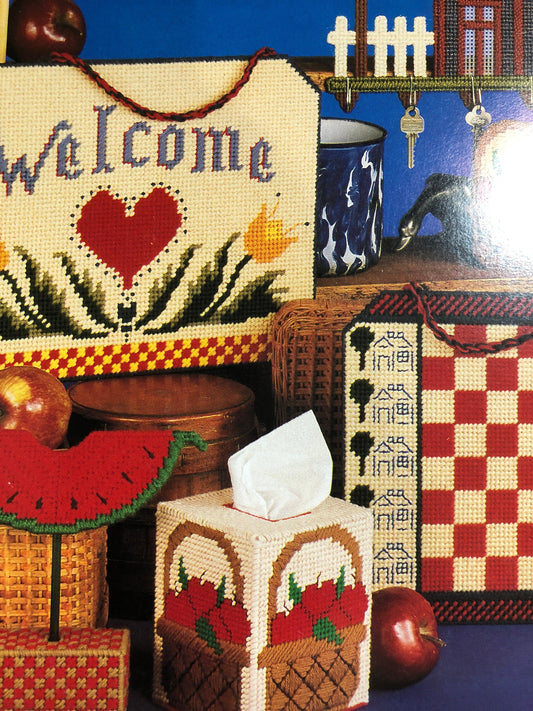 Phoenix, Country Canvas, 8 projects for Plastic Canvas, Vintage 1986, Pattern Book