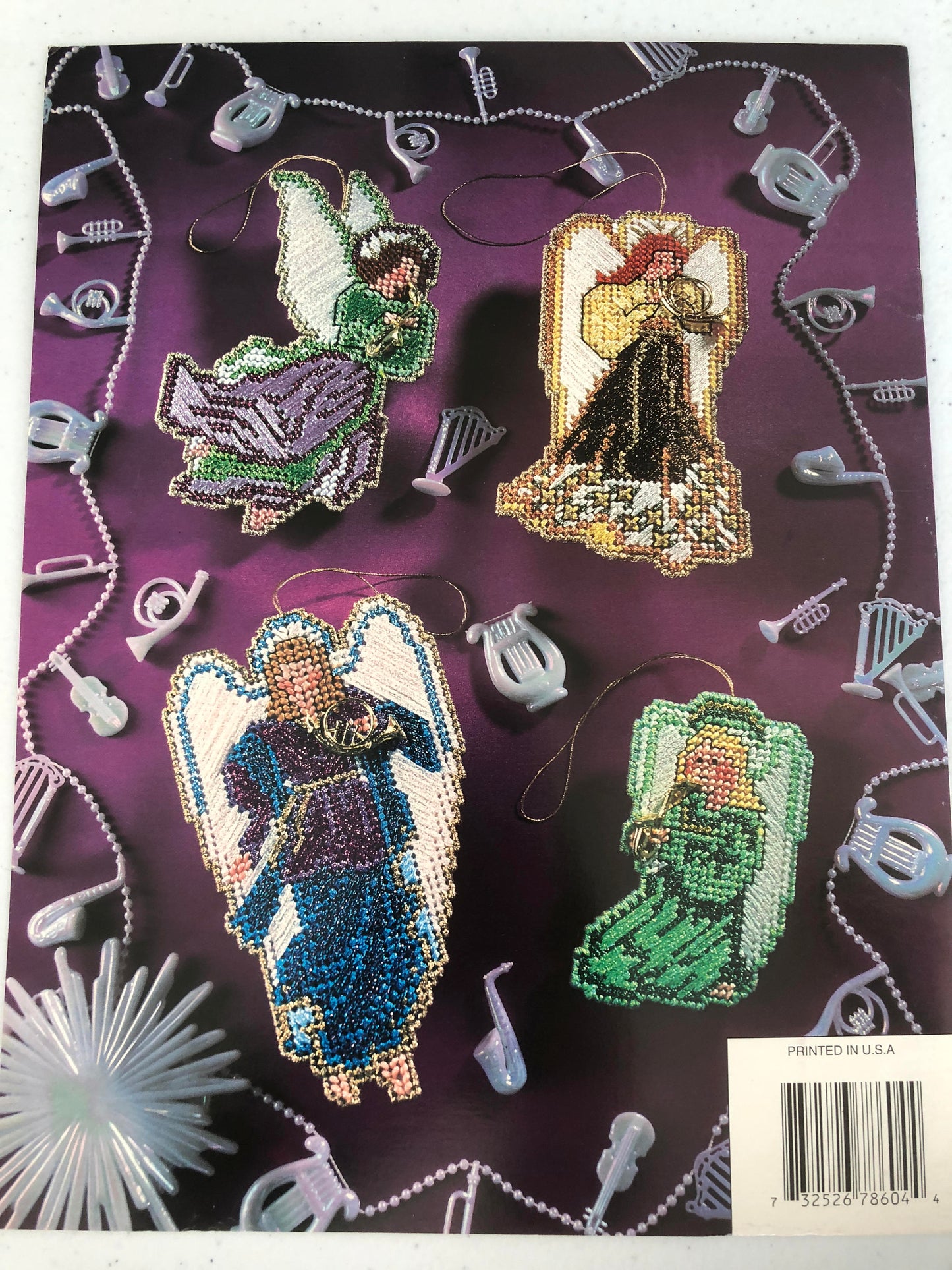 Annie's Attic, Symphony of Angels, Vintage 1995, Plastic Canvas Pattern Book 878604