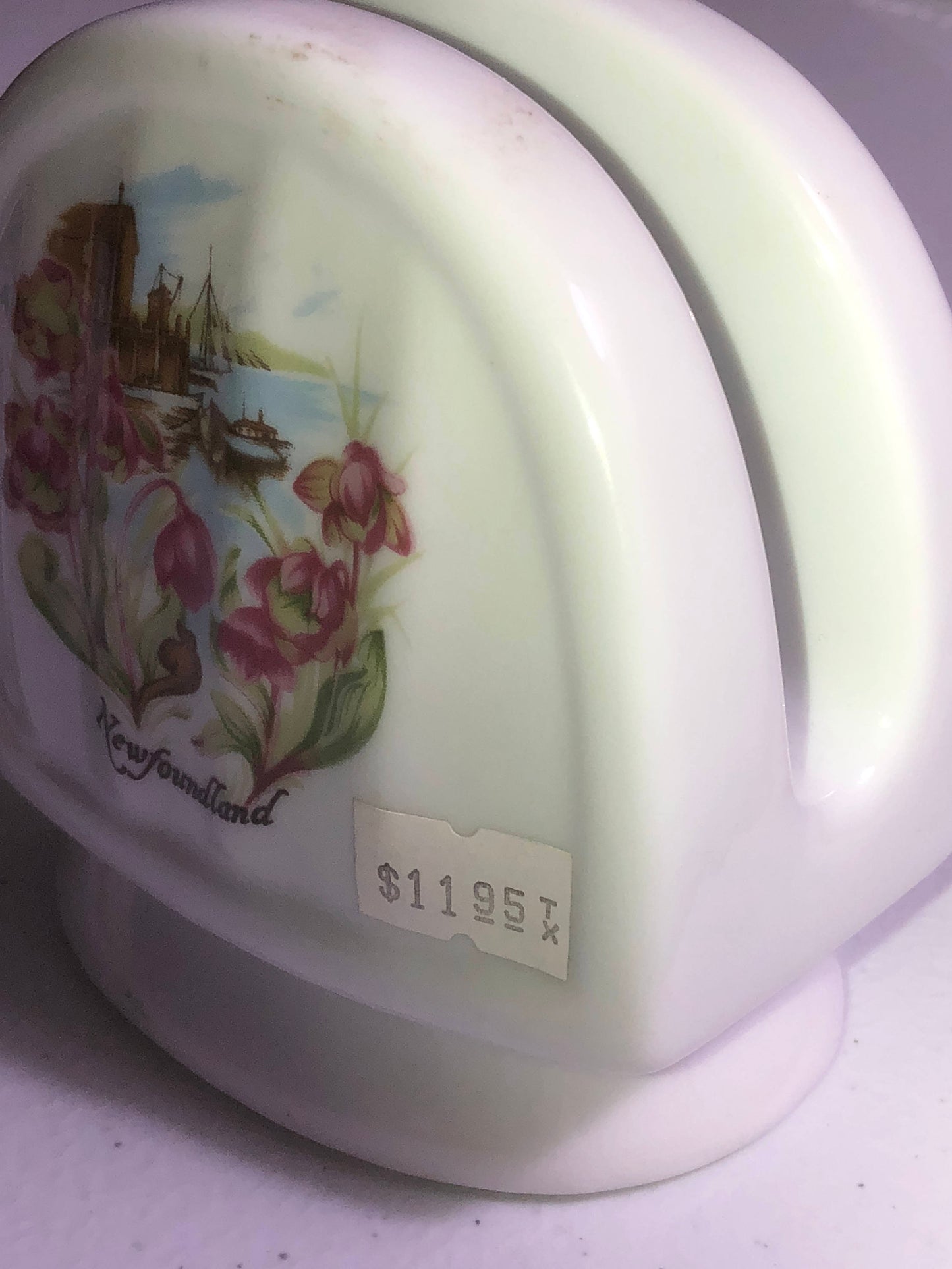 Newfoundland Souvenir, Vintage Collectible, Napkin Holder