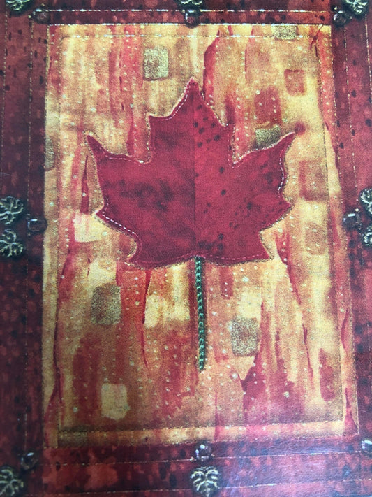 Botanical Art Quilts "Leaf Magic Little Quilt" Quilt Patterns 7 by 9 Inches