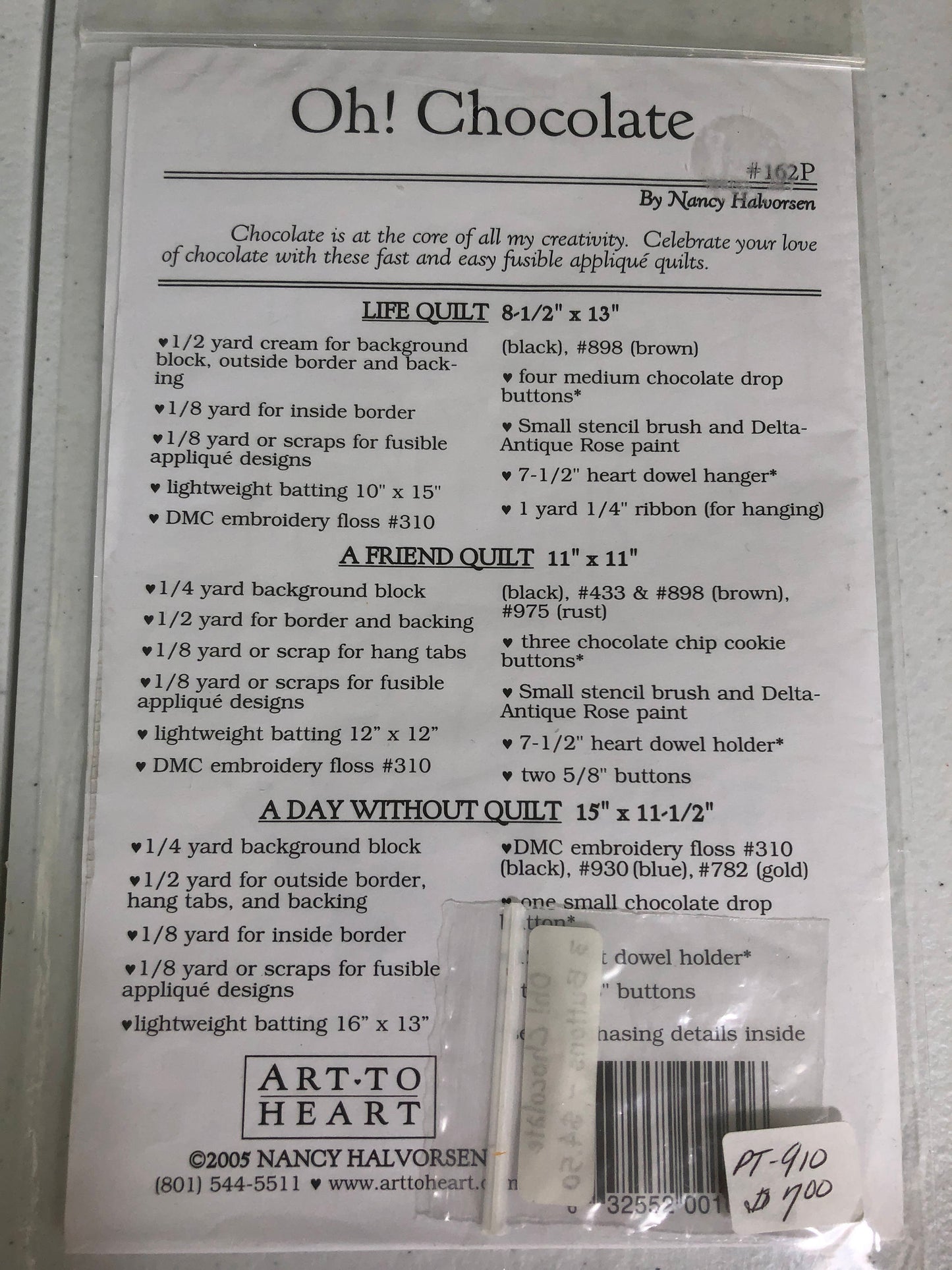 Art To Heart, Oh! Chocolate, By Nancy Halvorsen