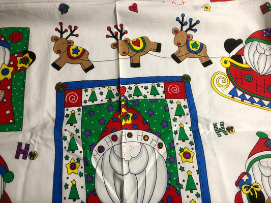 Santa Fabric, 44 by 36 inches