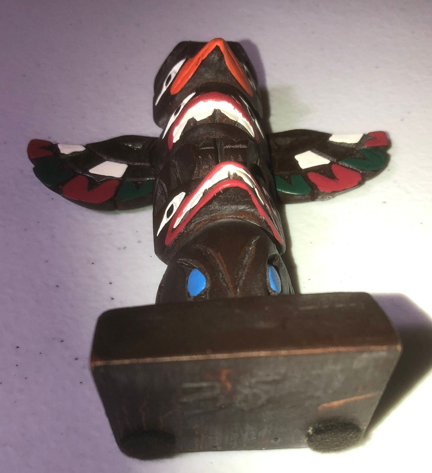 Native American, Alaska, Totem Pole, Vintage Collectible, Figurine