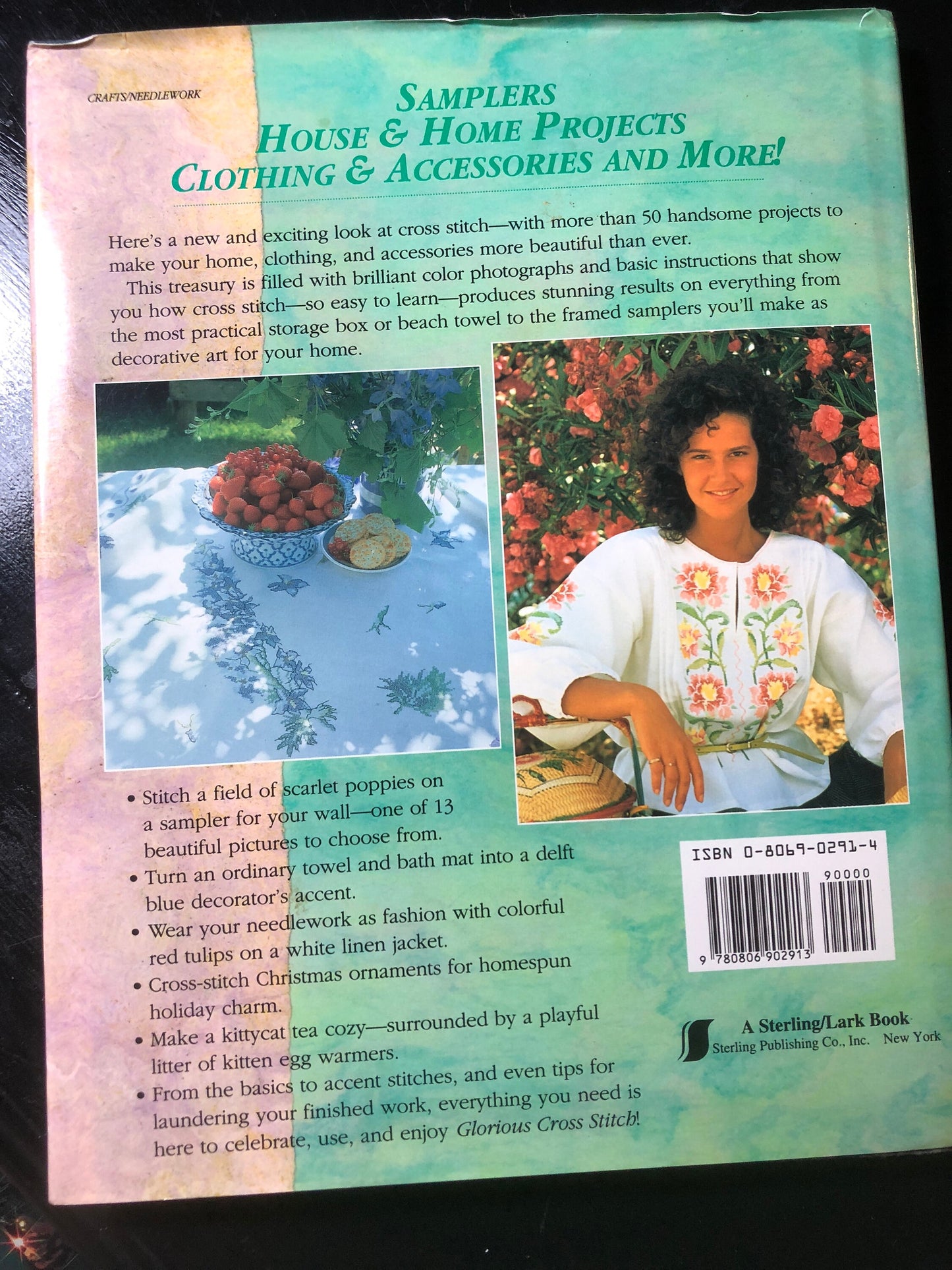 Glorious Cross Stitch, by Cris Rankin, Vintage 1993, Hard Cover Book, 50 Projects for Every Room in Your Home