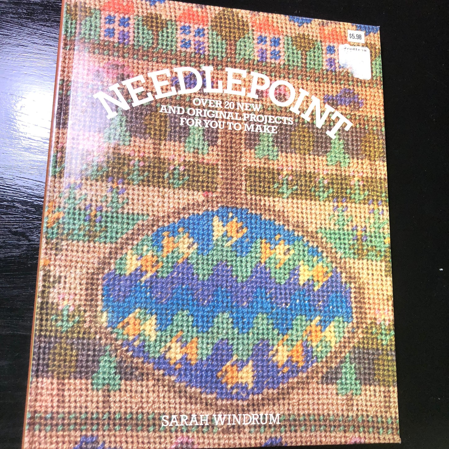 Needlepoint, 20 Beautiful, Needlepoint Projects, Vintage, 1980 Needlepoint Pattern Book