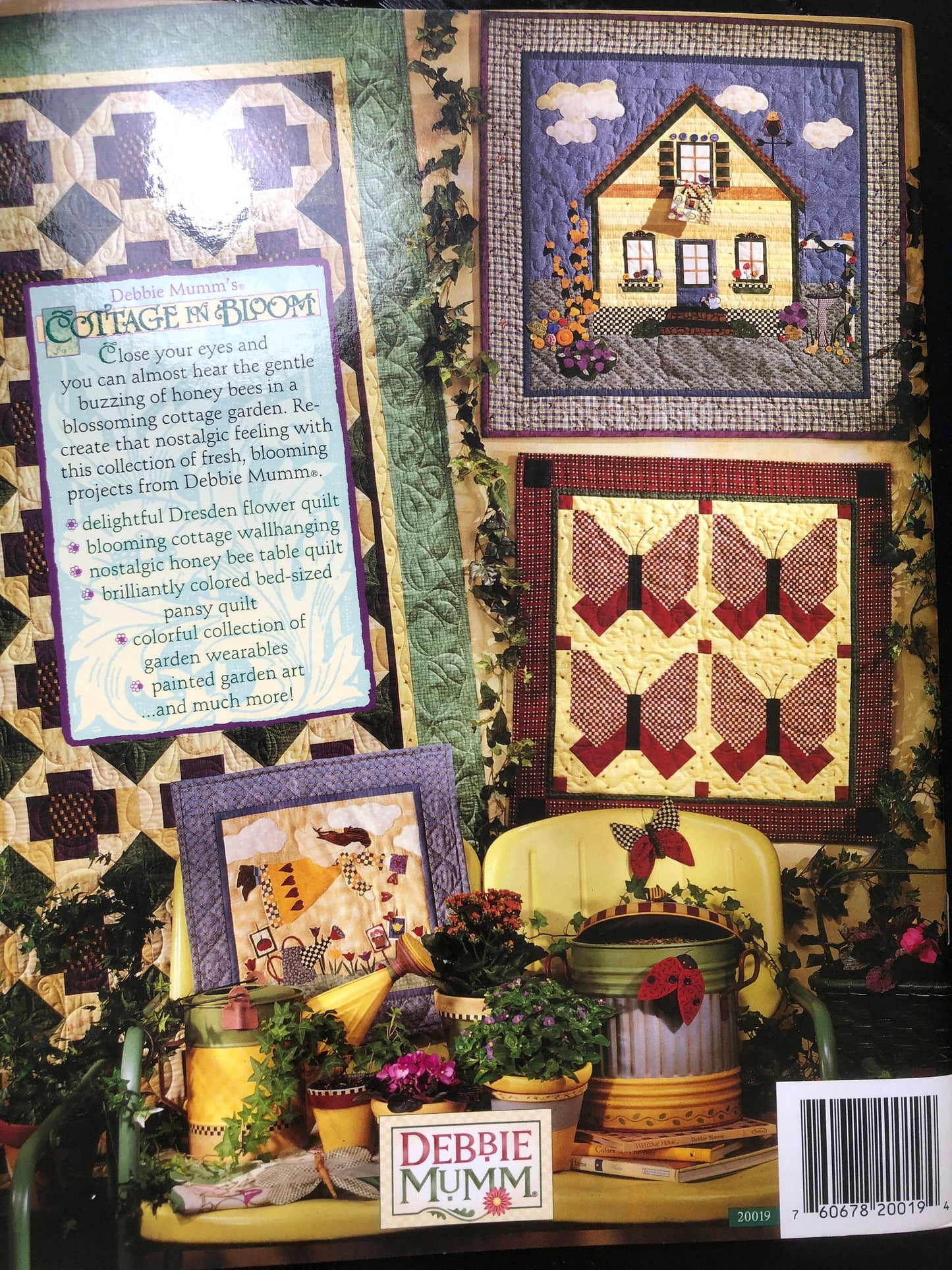 Debbie Mumm's, Cottage in Bloom, Vintage, Quilt Design Booklet