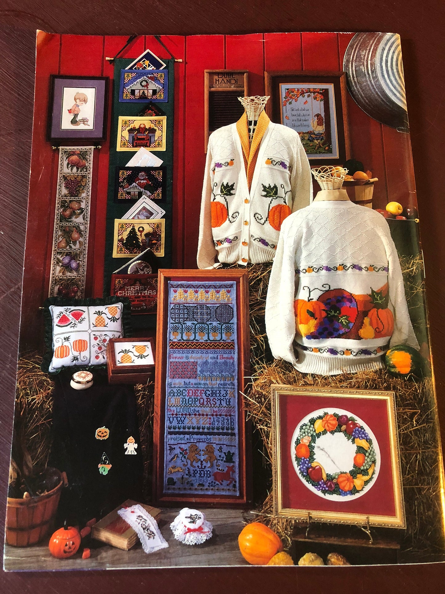Just Cross Stitch Magazine 1993, October, Featuring Pat Carson