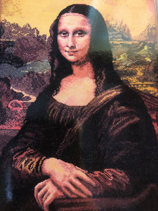 Cross My Heart Inc, The Mona Lisa, Vintage 1996, Counted Cross Stitch Pattern, Stitch Count 177 by 259