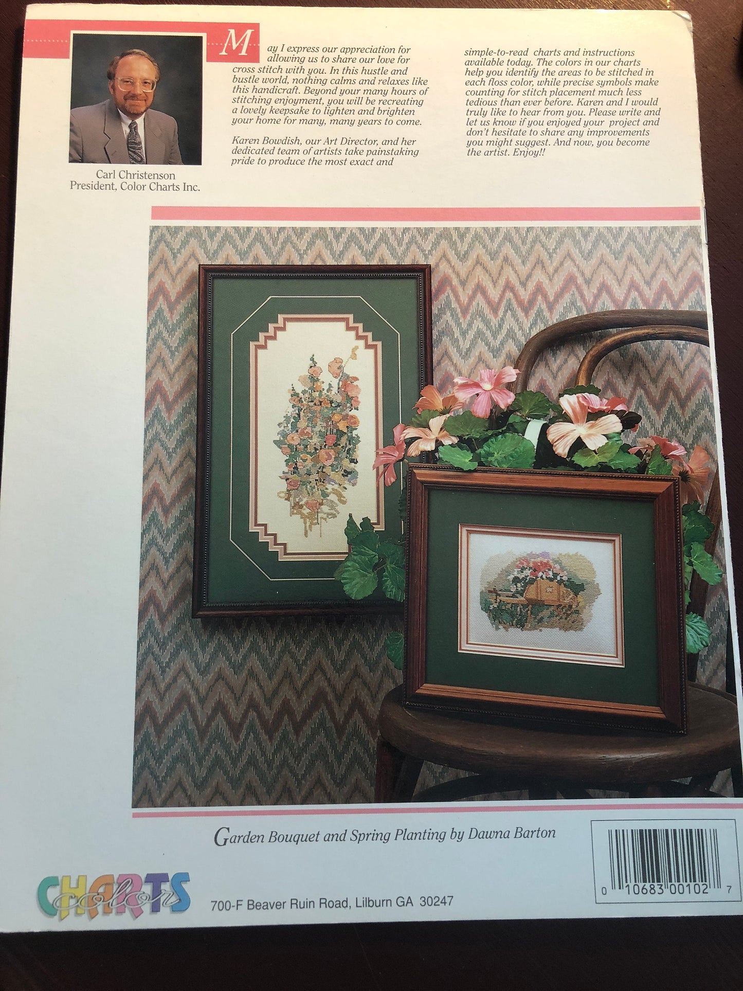 Color Charts, Dawna Barton's, Garden House, Counted Cross Stitch Pattern