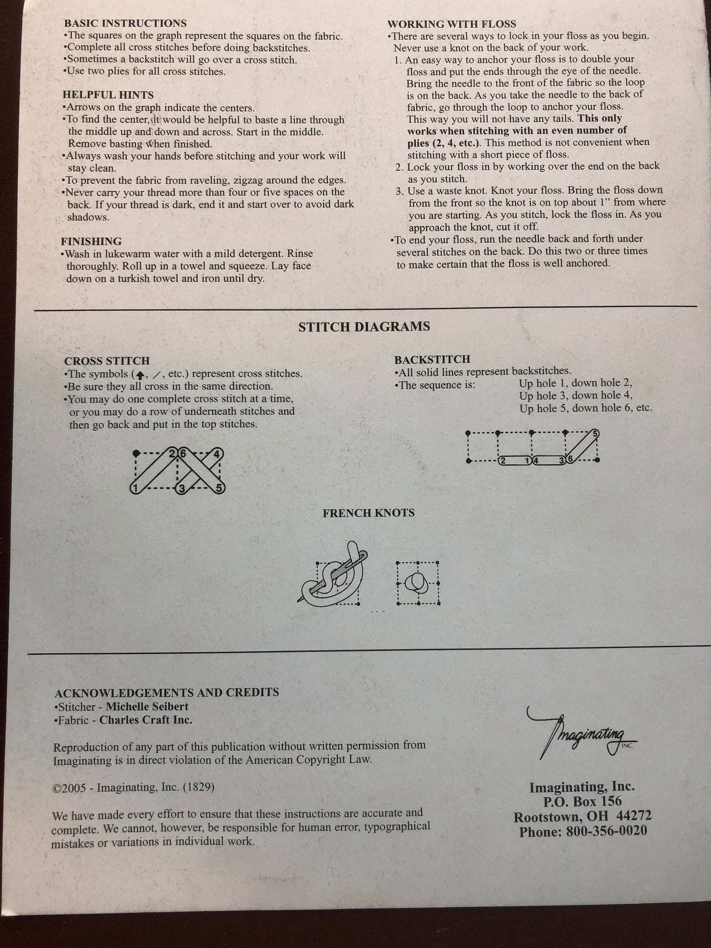 Imaginating Inc, Velcome, Halloween, Counted Cross Stitch Pattern