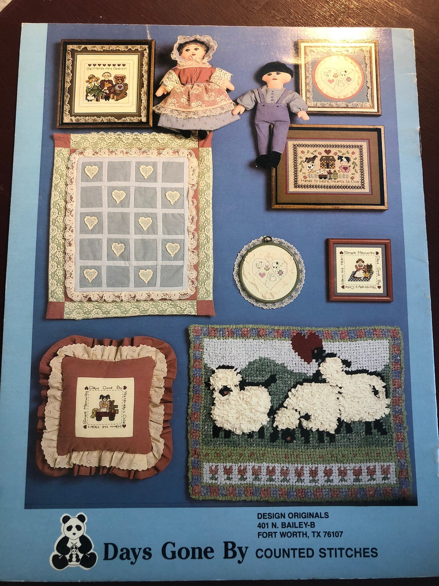 Suzanne McNeill, Days Gone By, Vintage 1986, Counted Cross Stitch Patterns