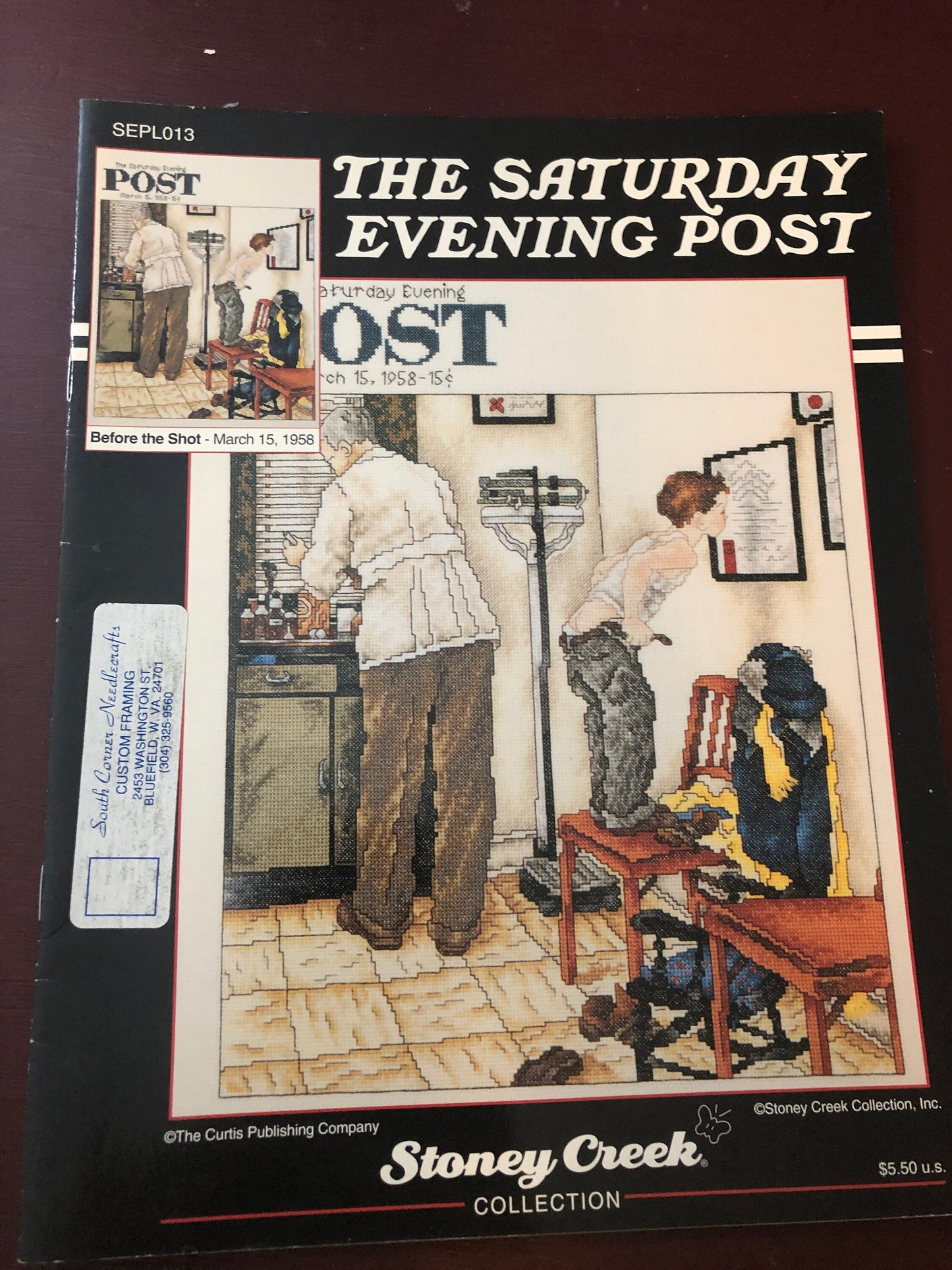 Stoney Creek Collection, The Saturday Evening Post, Doctor and the Doll, Vintage 1993, Counted Cross Stitch Pattern