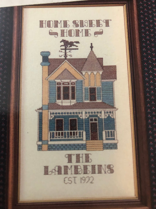 A Victoria Home Sampler, by Debra Design, Vintage 1987, Counted Cross Stitch Pattern