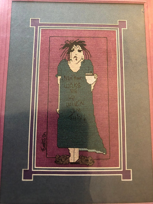 Listen Honey, Life's a Stitch!, Wake Me Up When I'm Thin, Twisted Threads, Vintage 1996, Counted, Cross Stitch Pattern