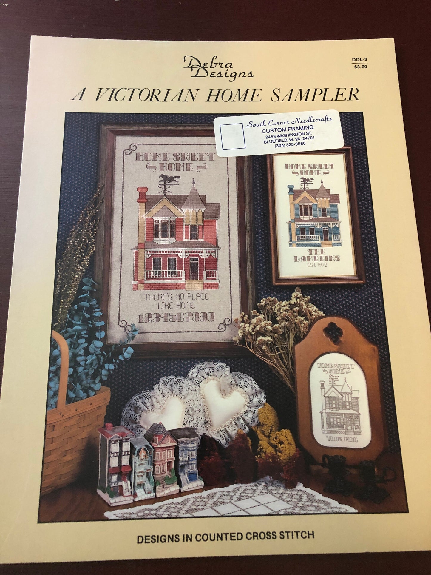 A Victoria Home Sampler, by Debra Design, Vintage 1987, Counted Cross Stitch Pattern