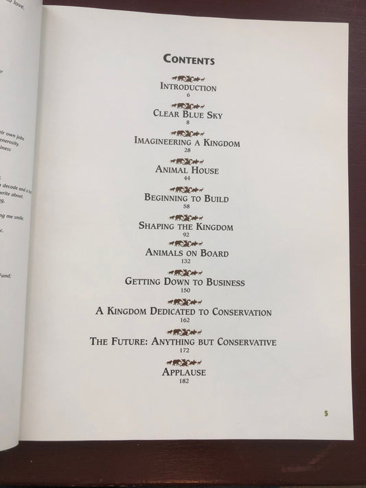 Disney’s, The Making of, Disney's, Animal Kingdom, Theme Park, Vintage Collectible 1998, Hardcover Book, Collectible