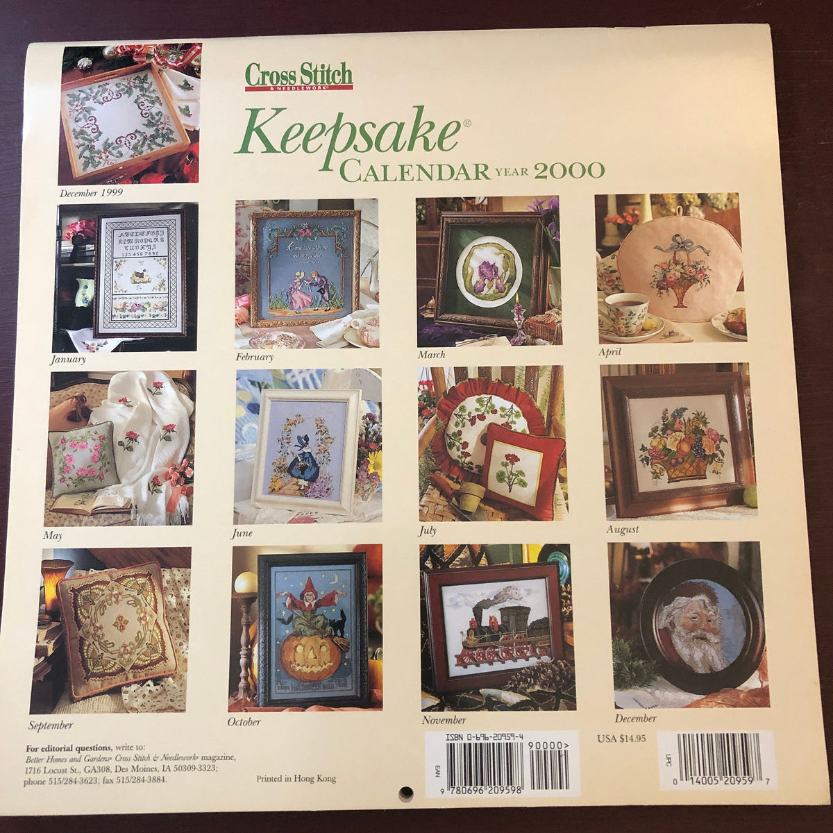 Cross Stitch and Country Crafts Keepsake Calendar Cross-Stitch