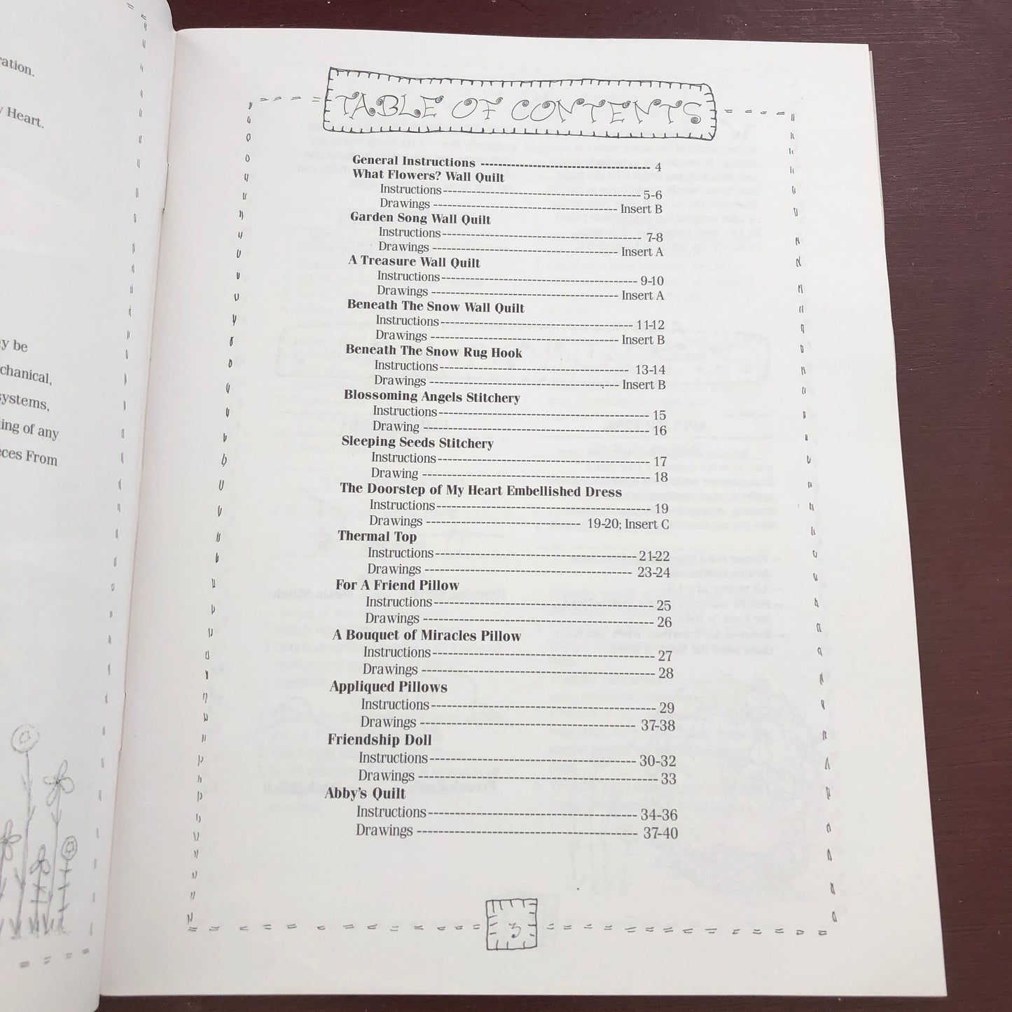 Winter Past Spring At Last, Pieces From My Heart, Sandy Gervais, 13 delightful projects, Vintage 1996, Quilting, Stitchery etc Soft Book