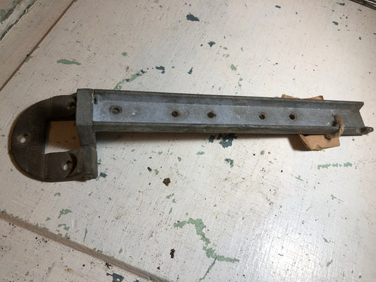 Heavy Duty Vintage Cast Iron Strap Hinge with Rounded Small end and 8 inch Long Strap End