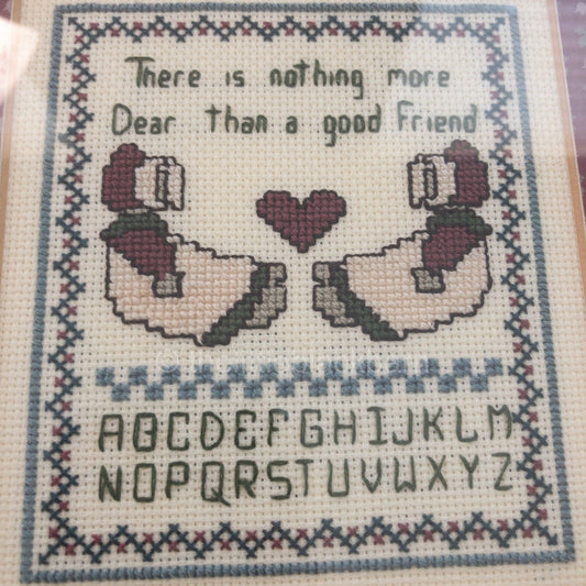 There is nothing more Dear Than a Good Friend Vintage Framed Sampler*