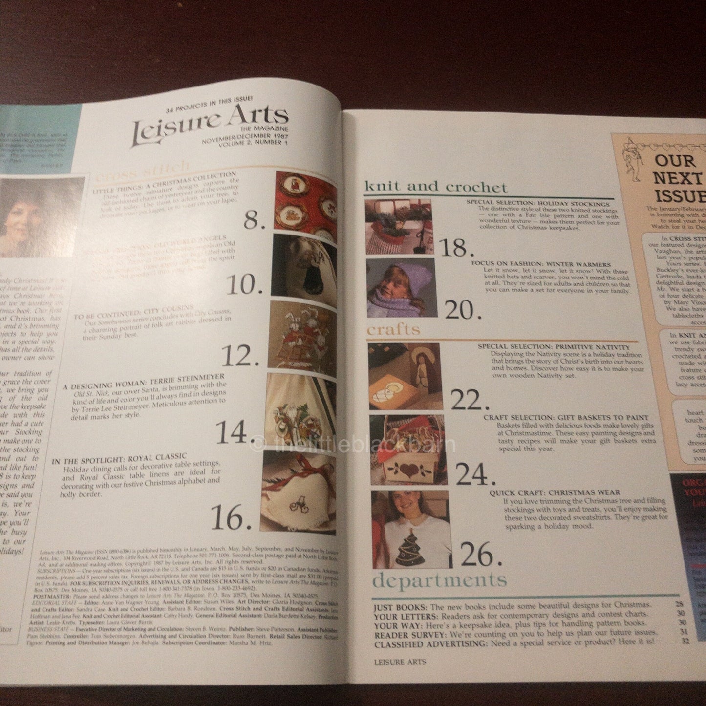 Leisure Arts, The Magazine, Year 1987, 5 issues, Cross Stitch Designs Plus*