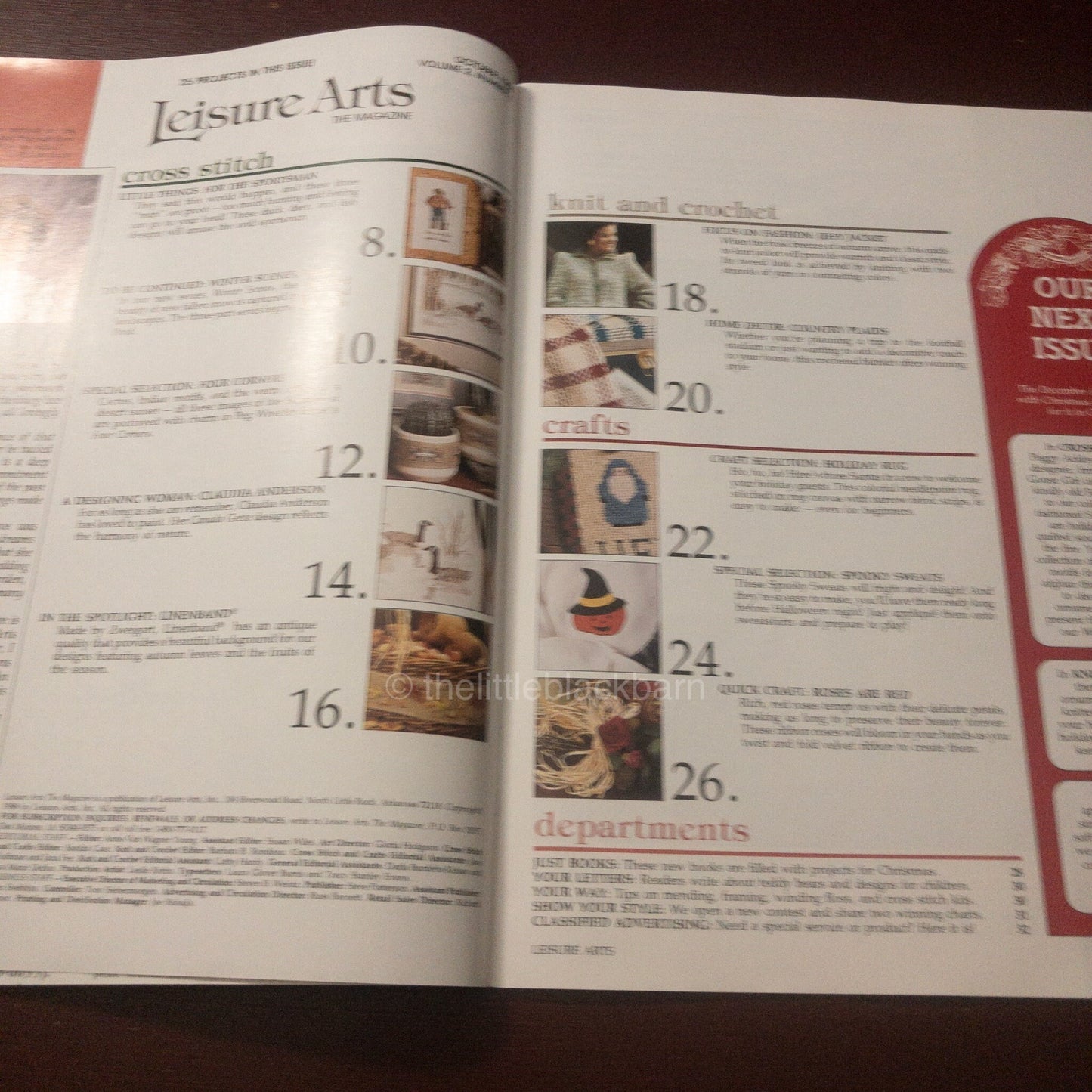 Leisure Arts, The Magazine, Year 1988, 5 issues, Cross Stitch Designs Plus*