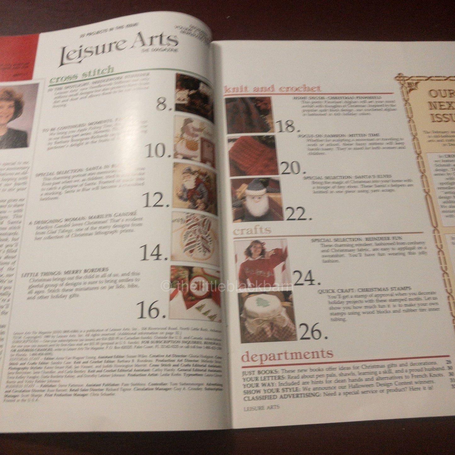 Leisure Arts, The Magazine, Year 1989, 4 issues, Cross Stitch Designs Plus*