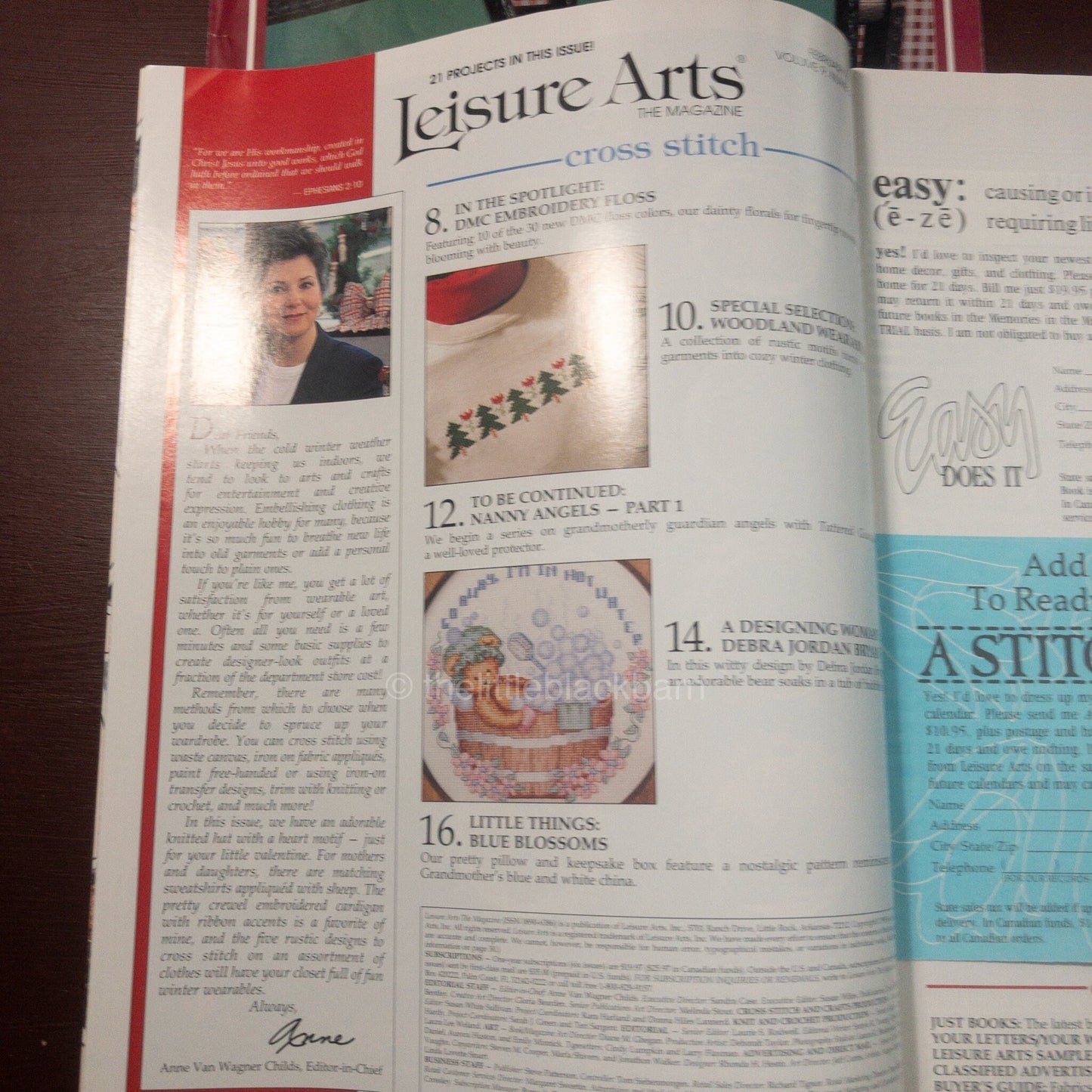 Leisure Arts, The Magazine, Year 1994-96, 9 issues, Cross Stitch Designs Plus*