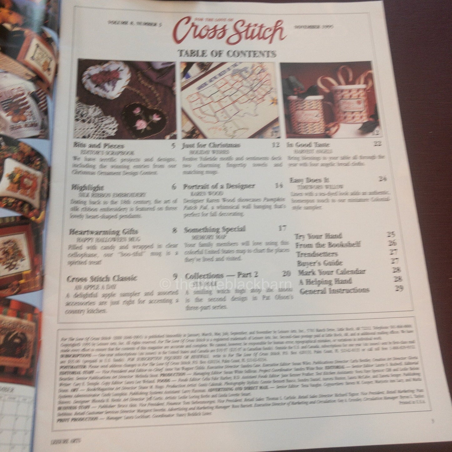 For the Love of Cross Stitch, Leisure Arts Publication, Year 1995*