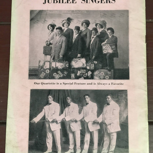 Williams' Colored Singers The World's Greatest Harmonizing Octette, Vintage very rare edition